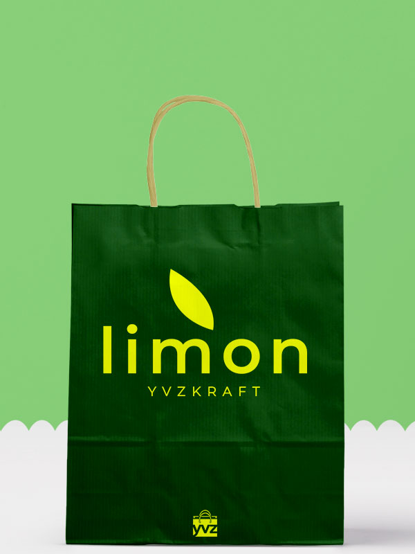Büyük Yeşil Kraft Çanta